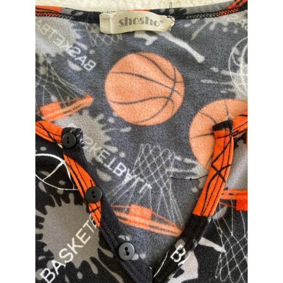 Shosho Basketball Soft Loungewear Pajama Onesie Sz M - Picture 7 of 9